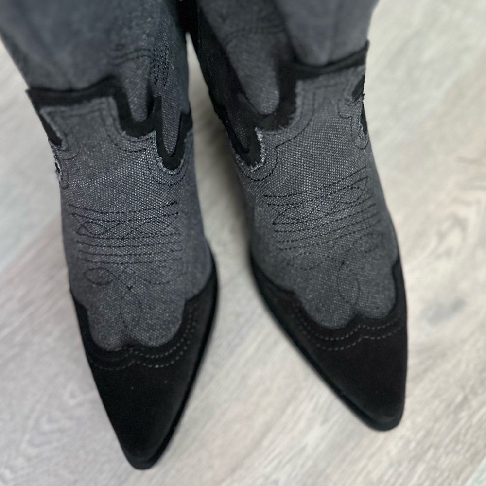 ZARA EMBROIDERED HEELED COWBOY BOOTS
BLACK - Picture 7 of 7